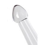 Нереалистичный фаллоимитатор Jelly Dildo XL Toyfa Basic, TPE, прозрачный, 22 см