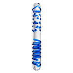 Двусторонний фаллоимитатор Sexus Glass, стекло, прозрачный, 22 см