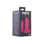 Анальная втулка TOYFA POPO Pleasure, TPR, розовая, 11,9 см