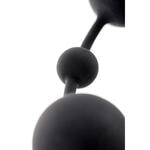 Анальная цепочка Toyfa A-toys Coron, силикон, черный, 35,9см