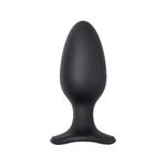 Анальная втулка LOVENSE Hush 2 (L), силикон, черная, 12,1 см