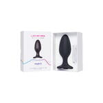 Анальная втулка LOVENSE Hush 2 (L), силикон, черная, 12,1 см