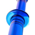 Двусторонний фаллоимитатор Sexus Glass, стекло, синий, 25 см