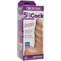 Насадка Харнесс с мошонкой Vac-U-Lock™ - 5.5 Raging Hard-On Cock - Vanilla