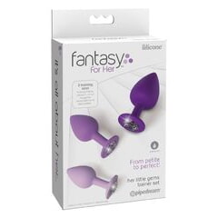 Набор анальных пробок со стразами Fantasy For Her Her Little Gems Trainer Set