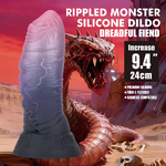 Dreadful Fiend, фаллоимитатор на присоске, серии Power Monsters, 24 см