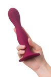Фаллоимитатор Satisfyer Double Ball-R, силикон, бордовый, 18 см
